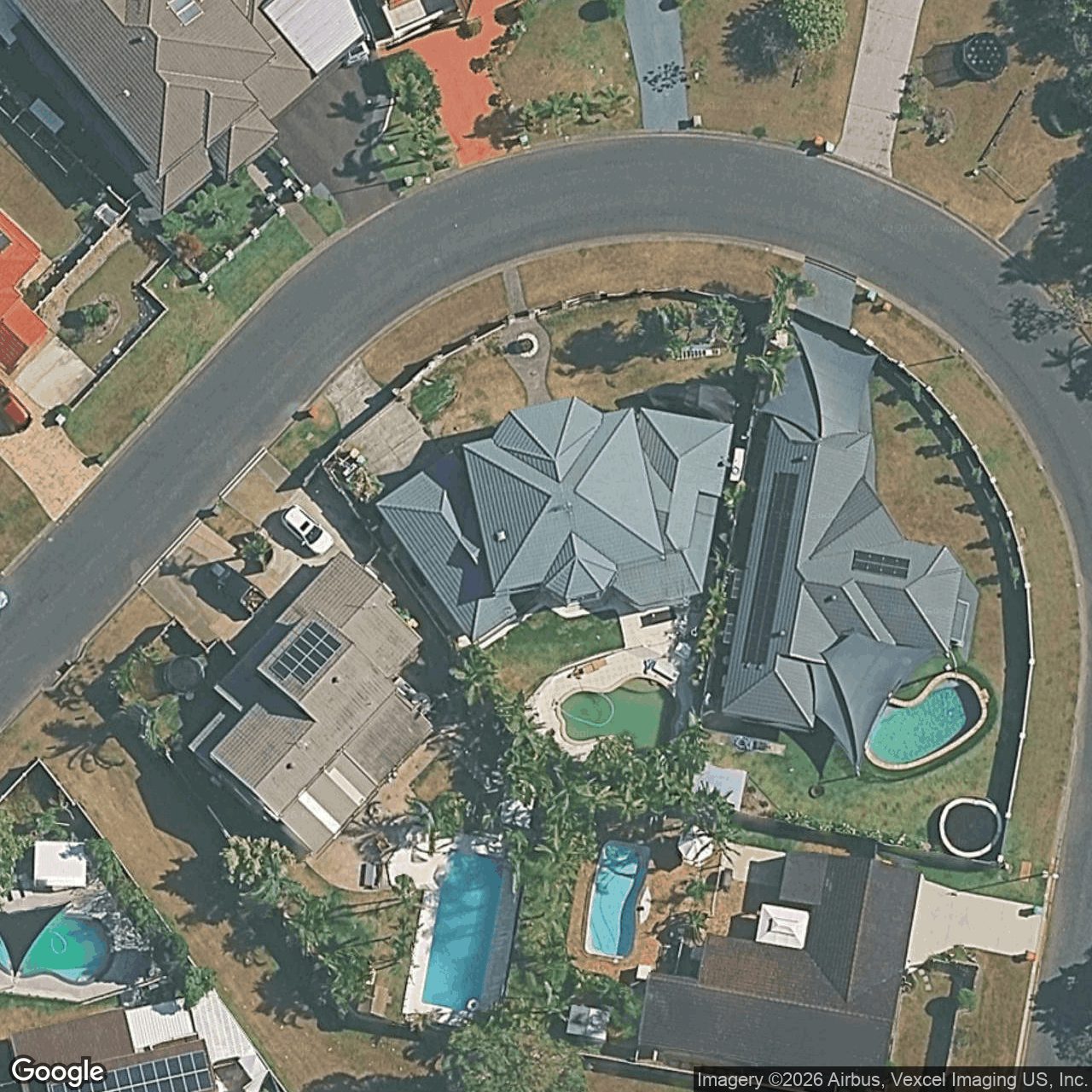 Aerial view of 23 St Ives Drive