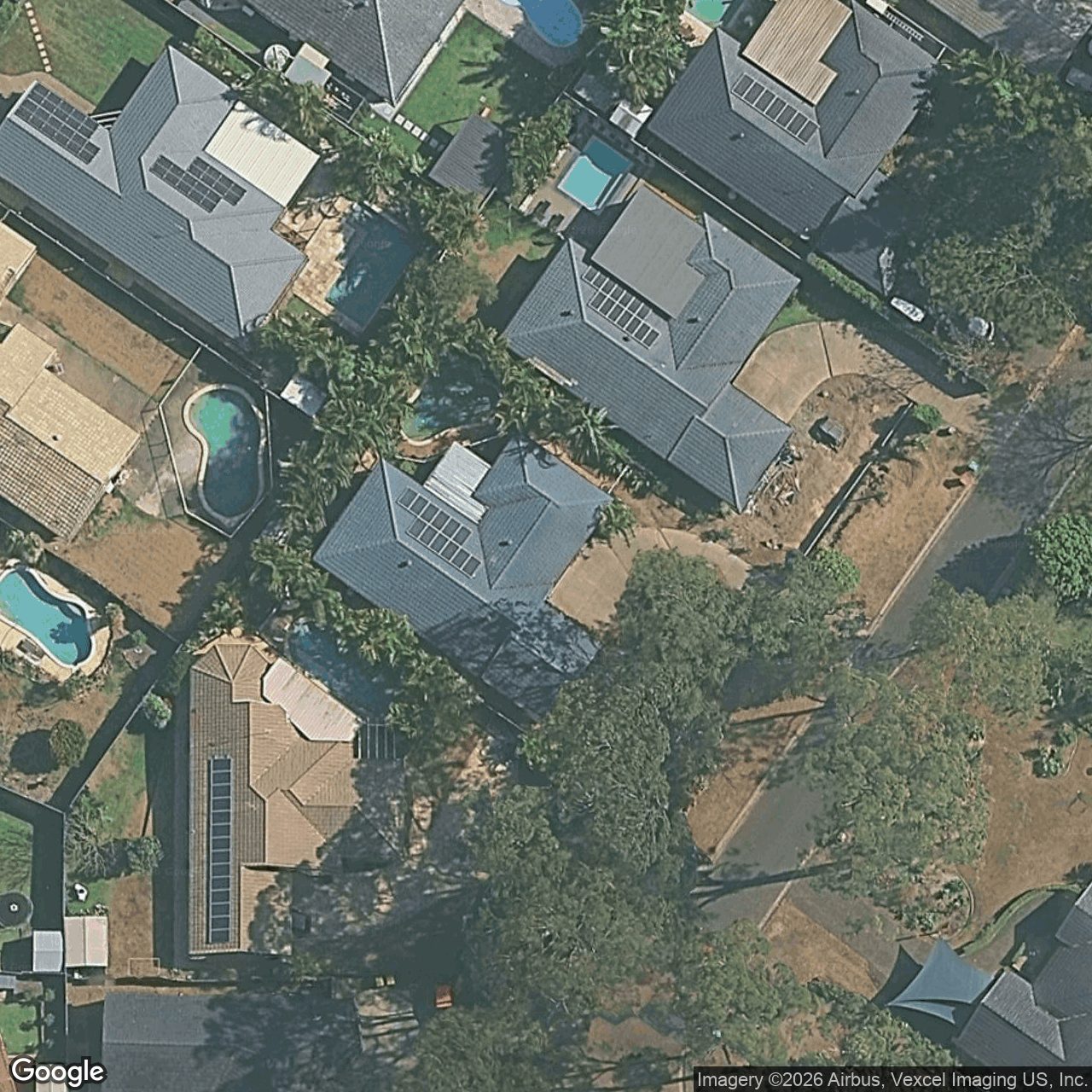 Aerial view of 13 Kensington Street, Robina QLD 4226
