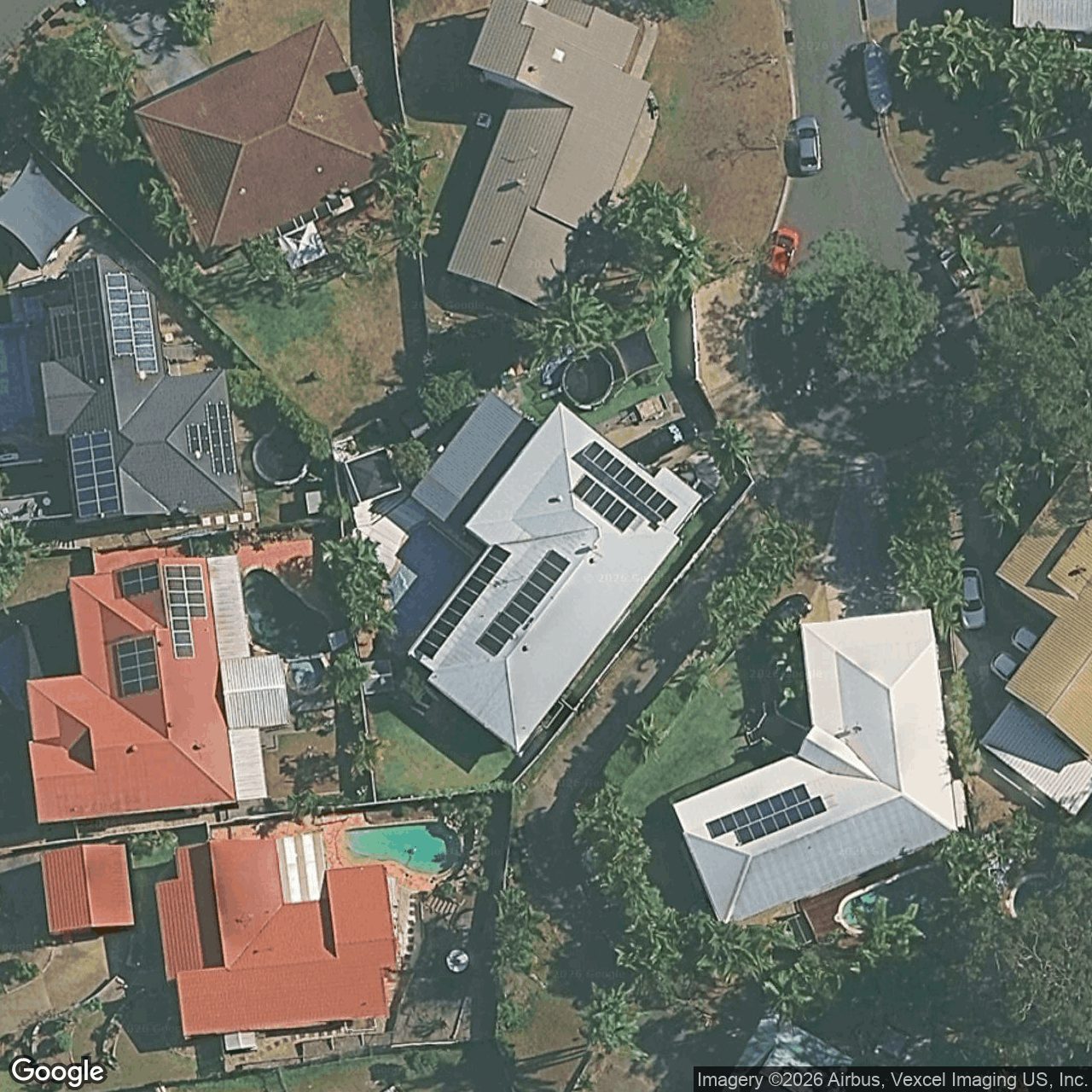 Aerial view of 6 Medinde Court, Robina QLD 4226