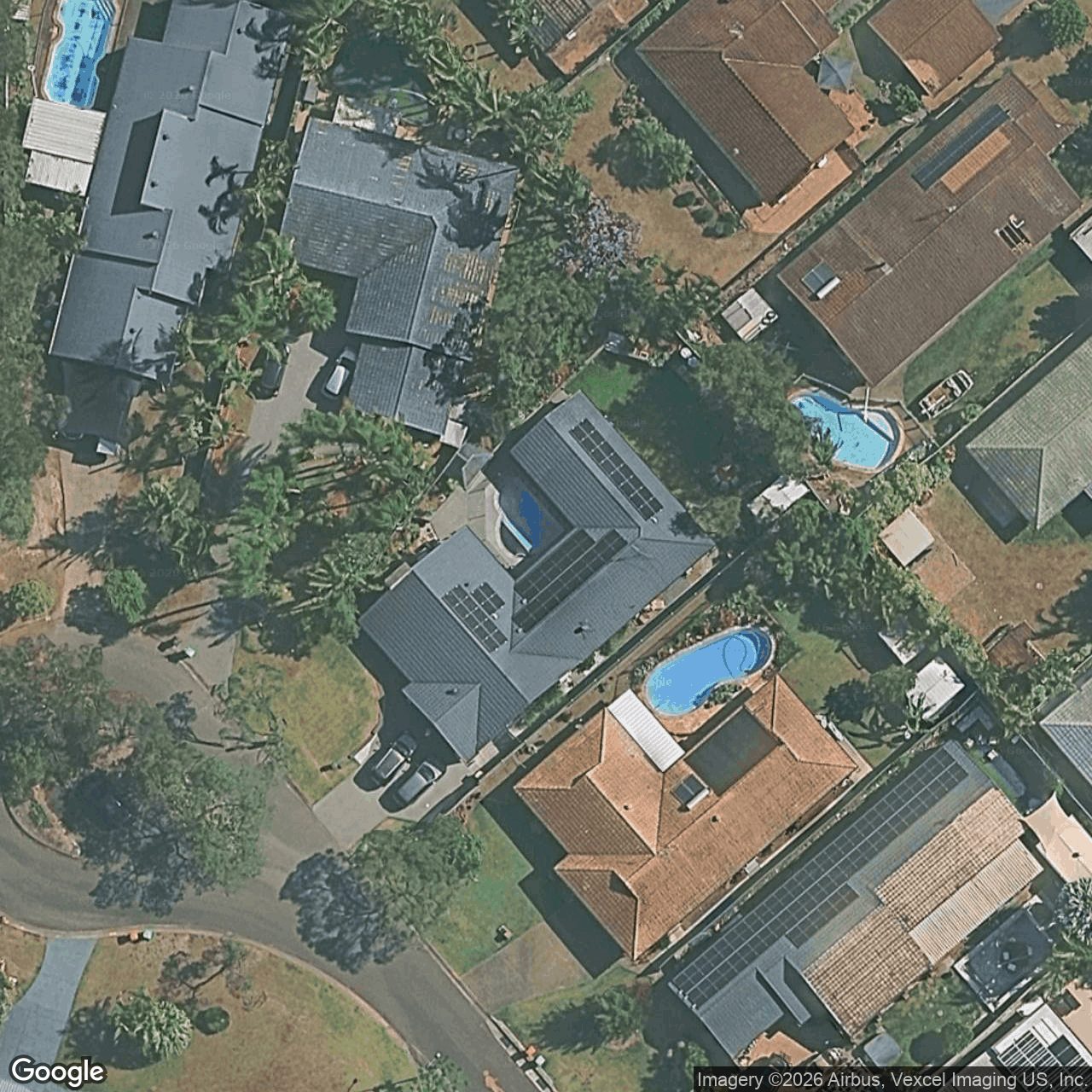 Aerial view of 11 Princeville Court, Robina QLD 4226