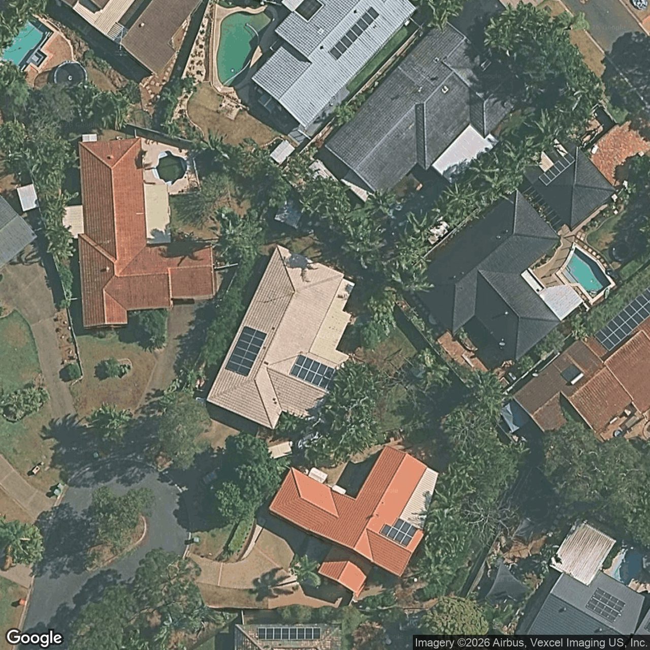 Aerial view of 9 Indooroopilly Court, Robina QLD 4226