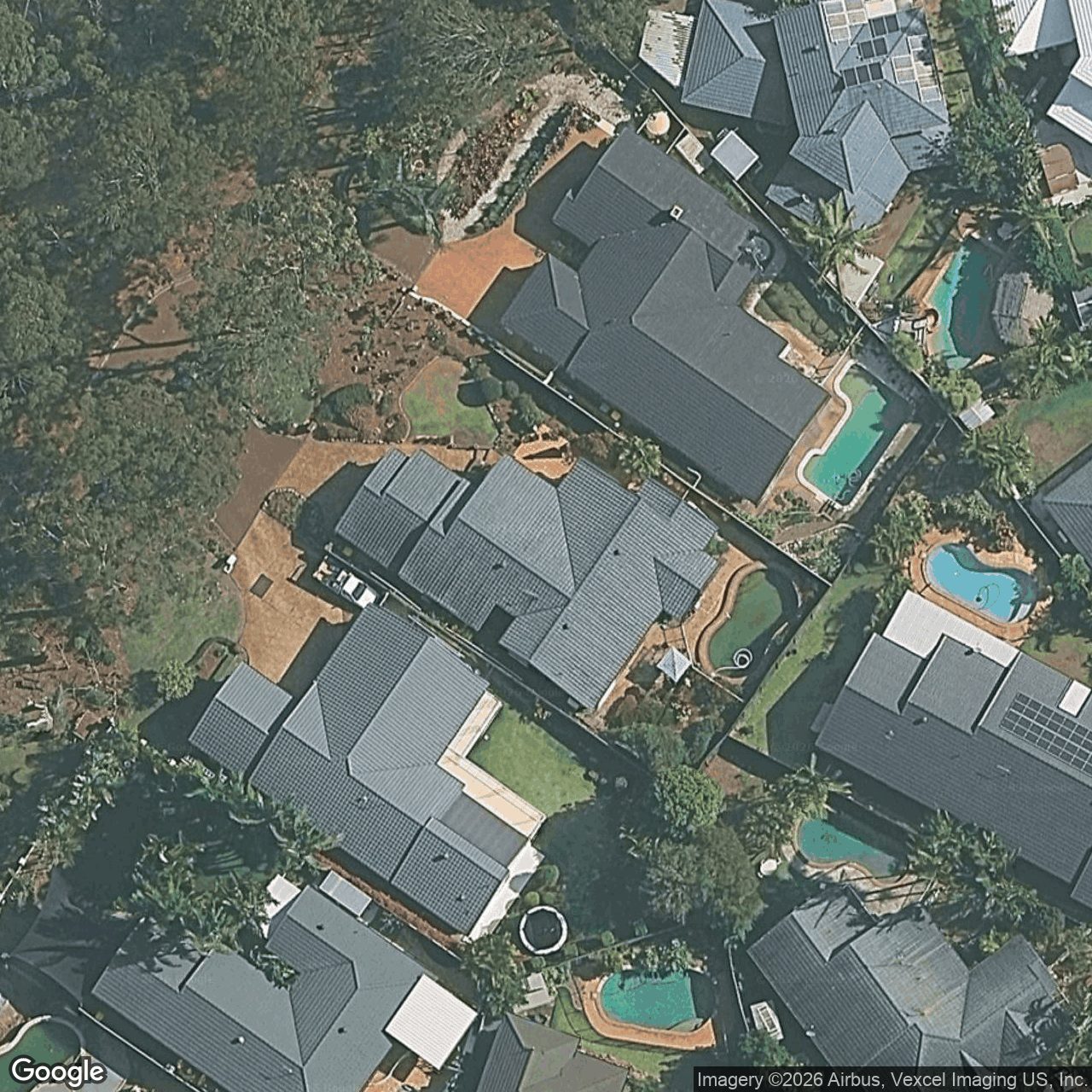 Aerial view of 4 Kensington Street, Robina QLD 4226
