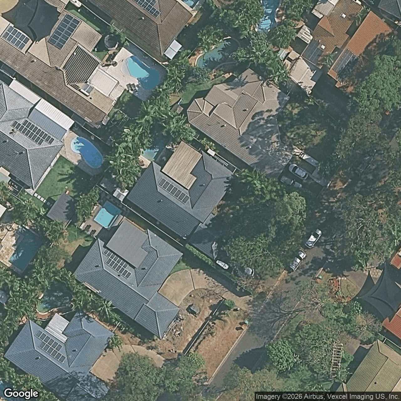 Aerial view of 9 Kensington Street, Robina QLD 4226