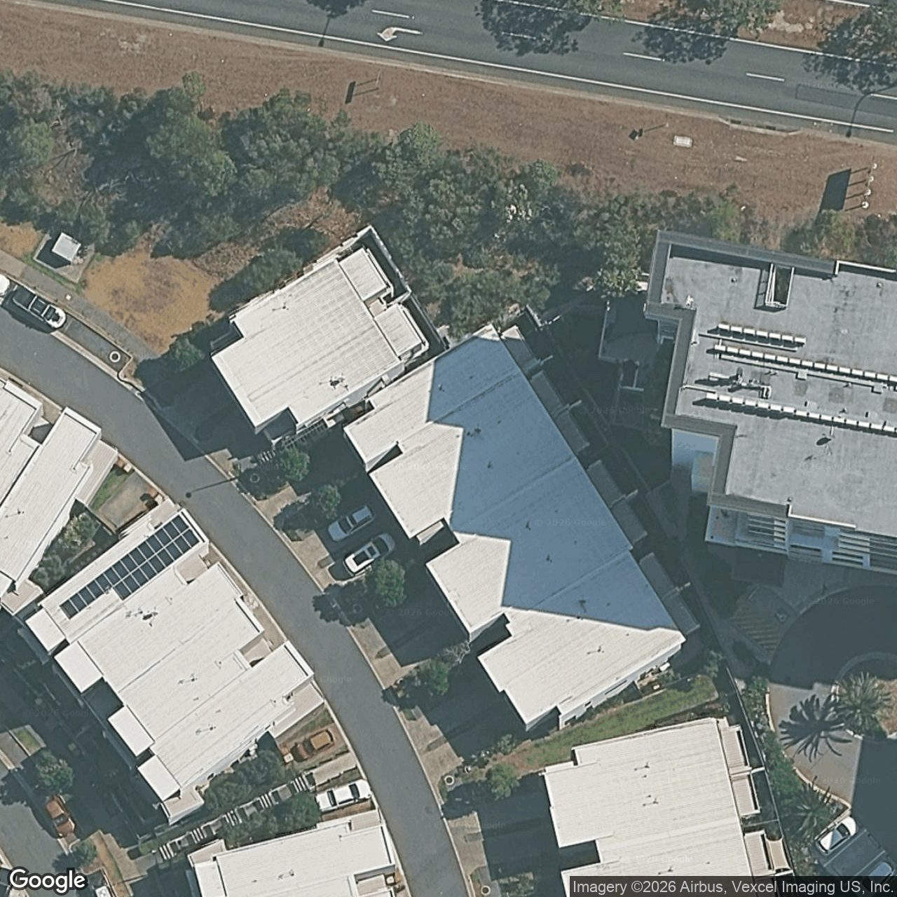 Aerial view of 53 Manhattan Avenue, Robina QLD 4226