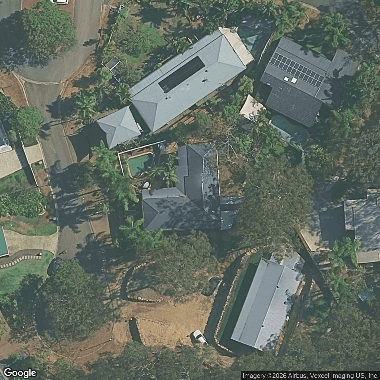 Aerial view of 4 Para Place, Robina QLD 4226