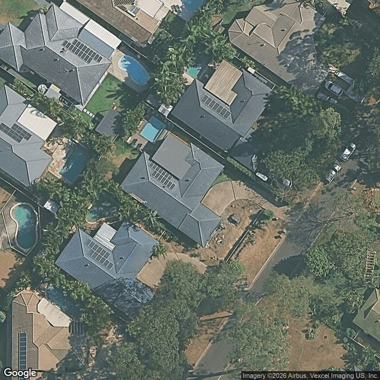 Aerial view of 11 Kensington Street, Robina QLD 4226