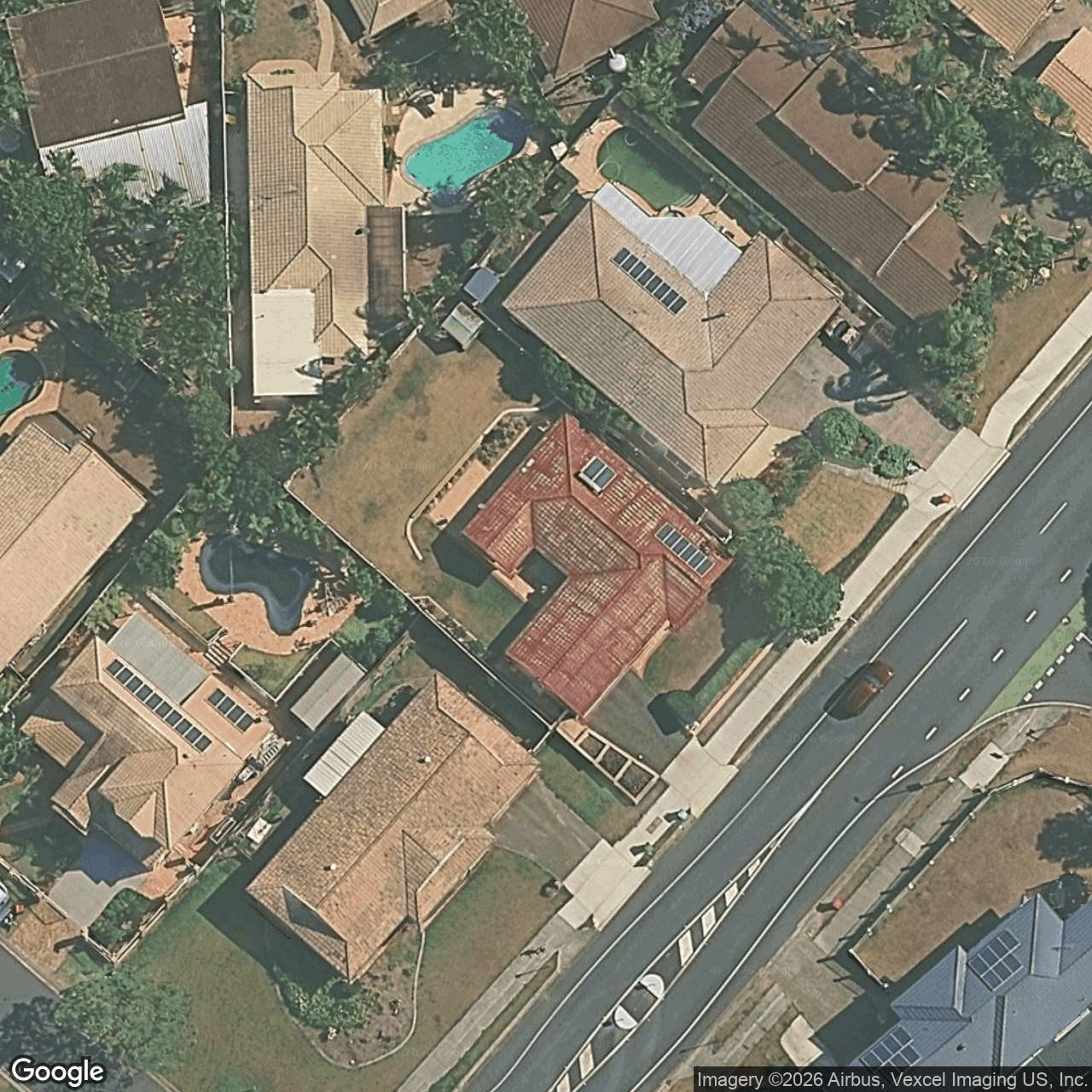 Aerial view of 83 Thorngate Drive, Robina QLD 4226