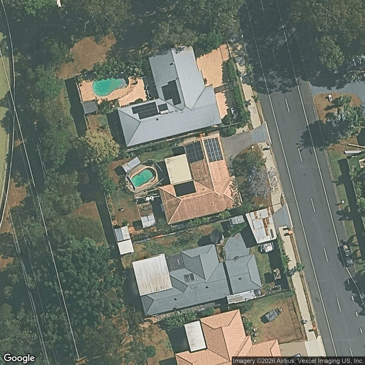 Aerial view of 105 Thorngate Drive, Robina QLD 4226