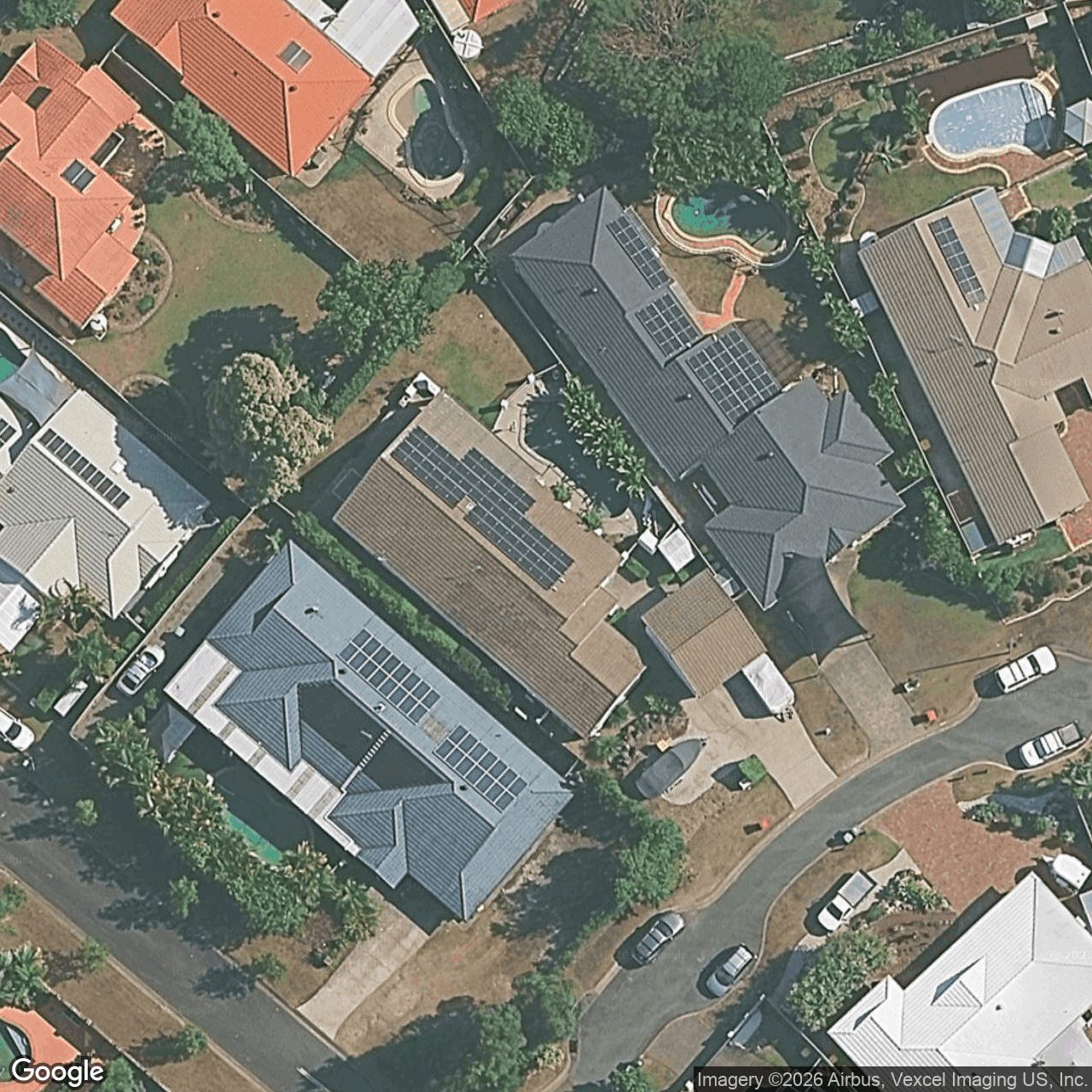 Aerial view of 12 Anglesea Court, Robina QLD 4226