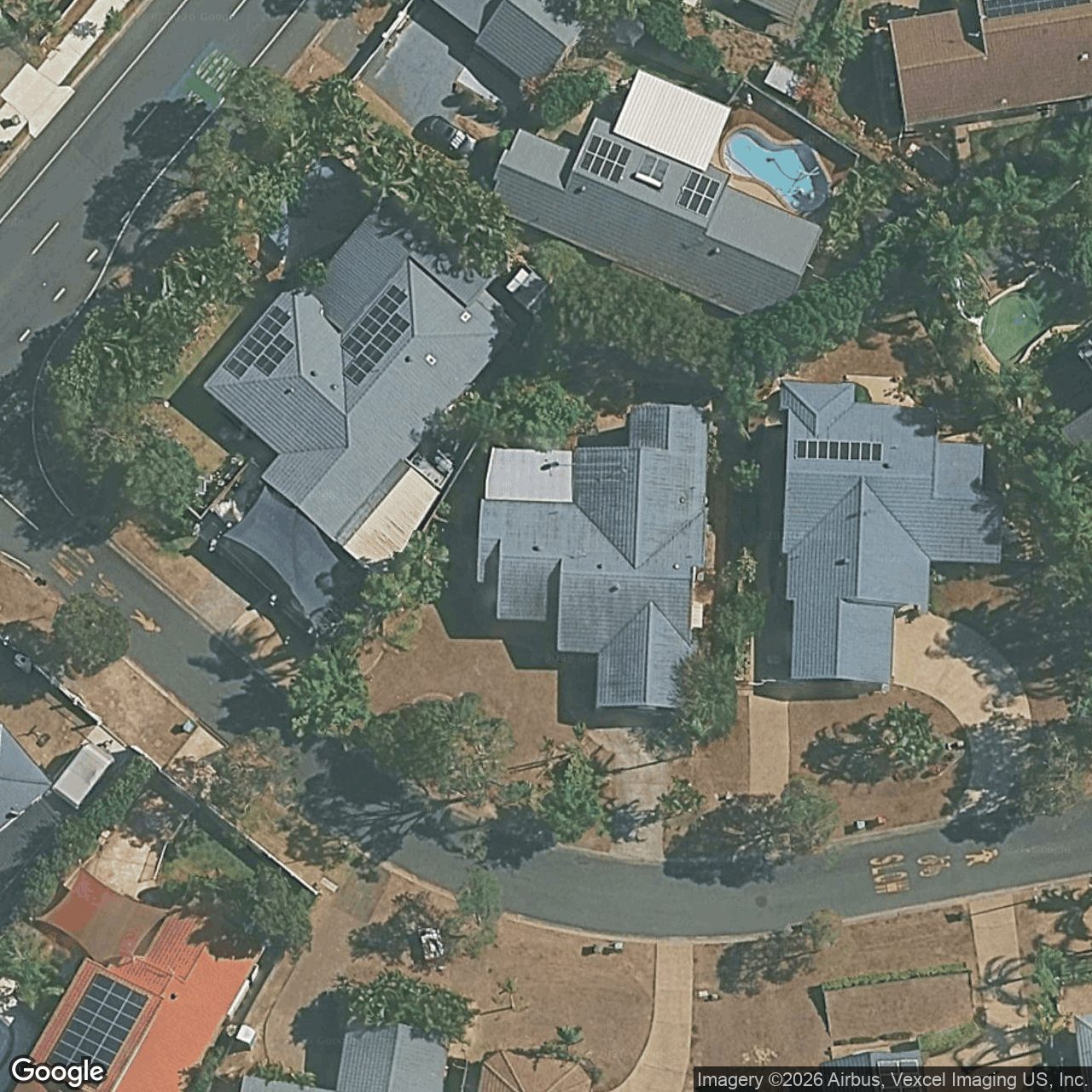 Aerial view of 4 Wattle Glen Place, Robina QLD 4226