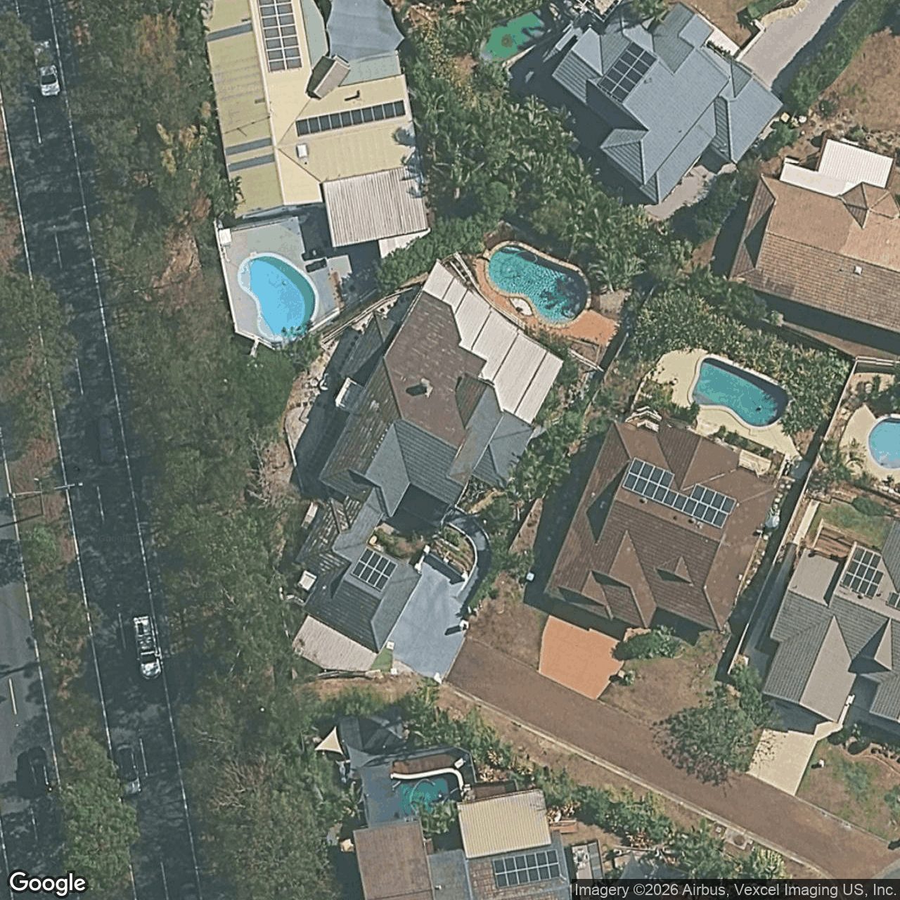 Aerial view of 15 Federal Place, Robina QLD 4226