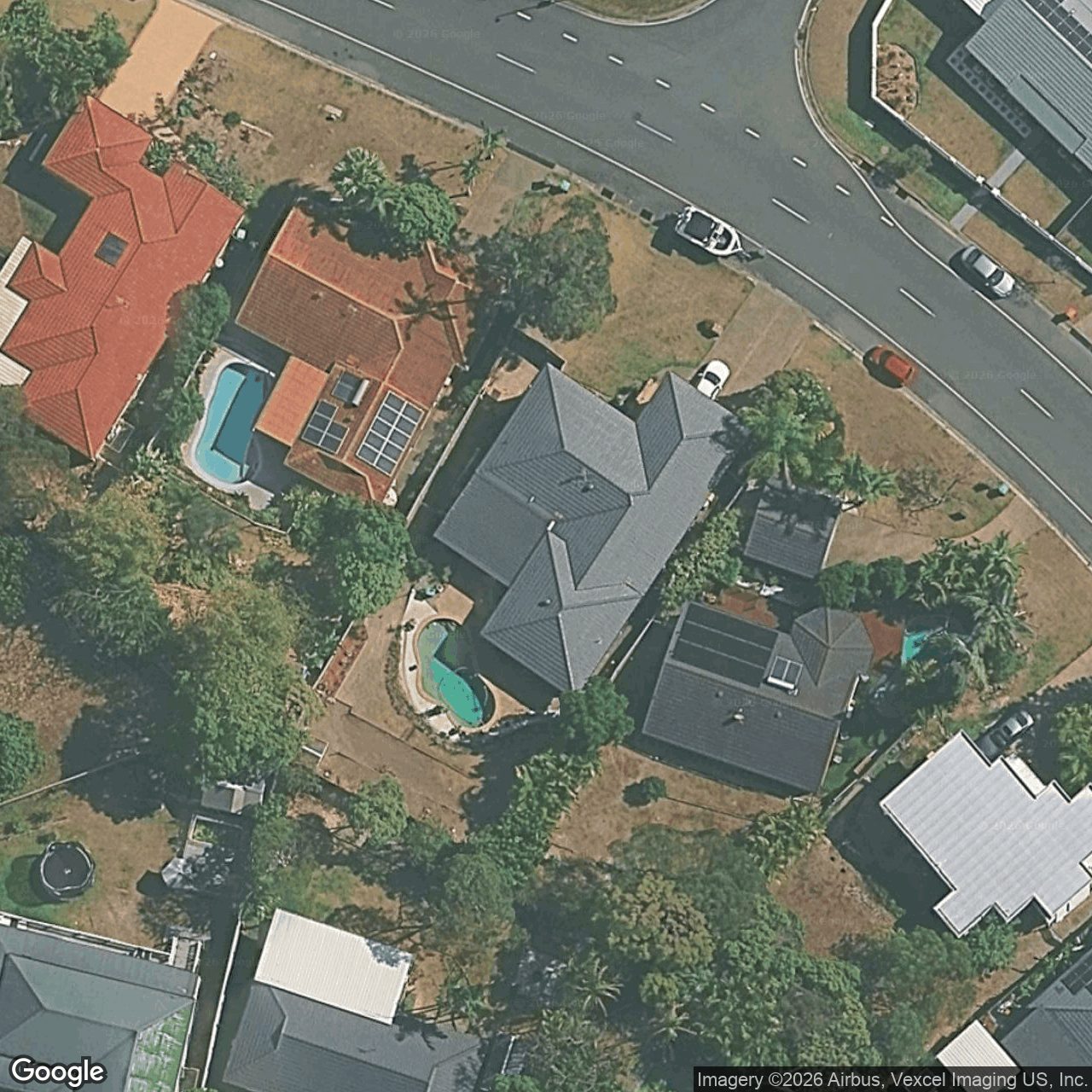 Aerial view of 127 Thorngate Drive, Robina QLD 4226