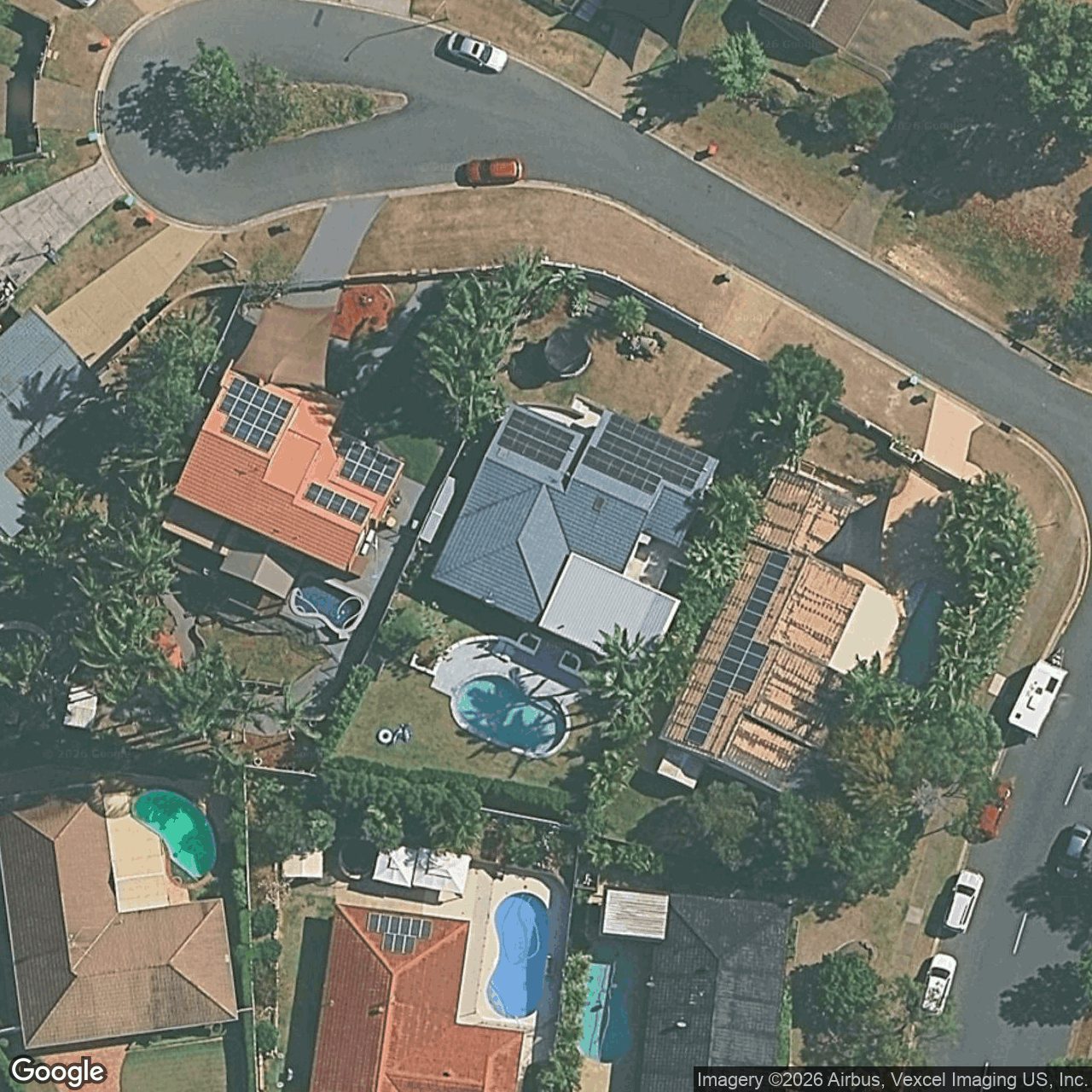 Aerial view of 4 Turnberry Court, Robina QLD 4226