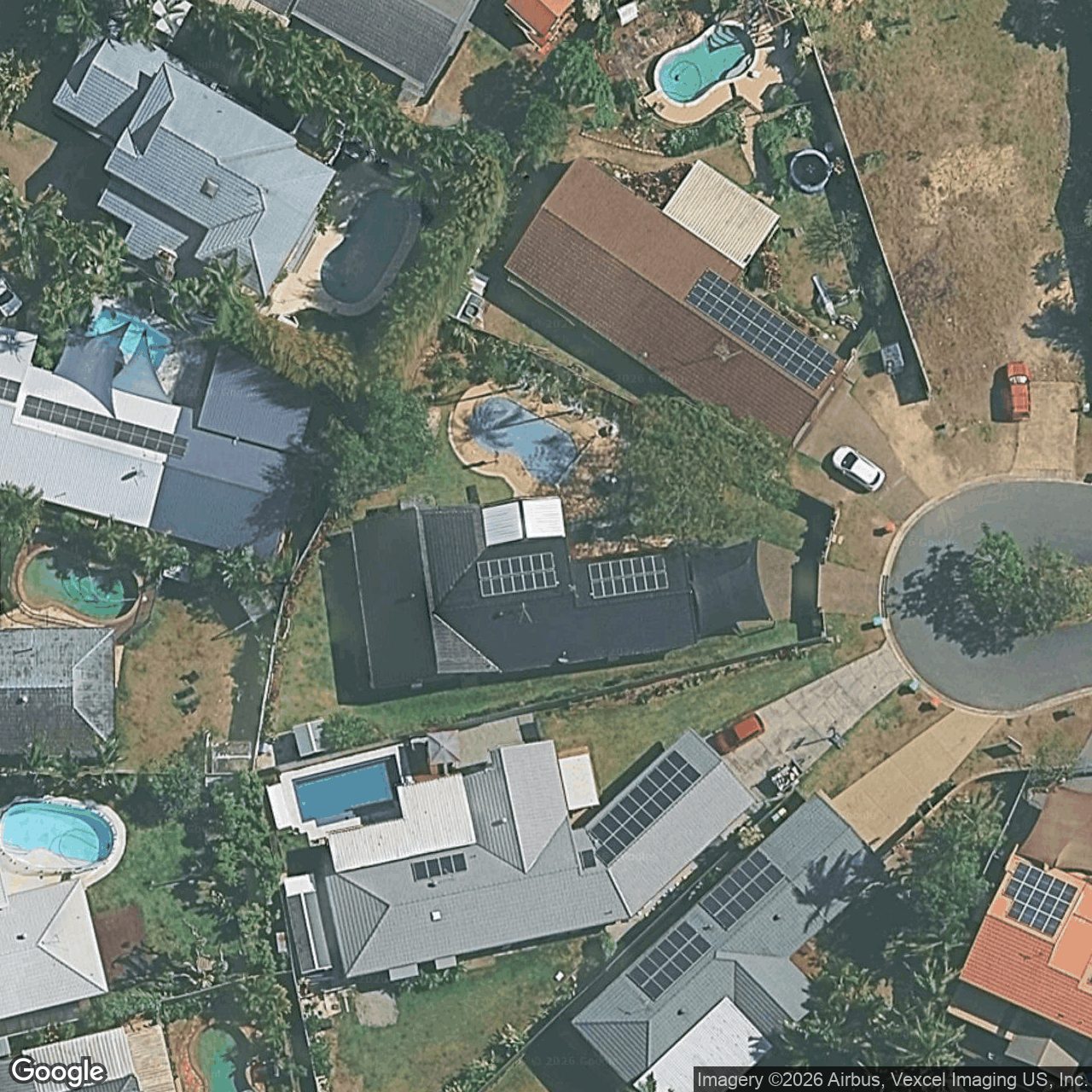 Aerial view of 12 Turnberry Court, Robina QLD 4226