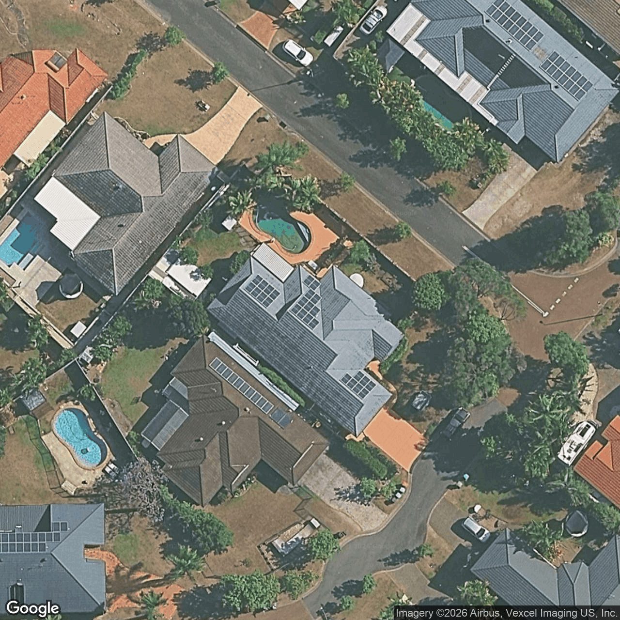 Aerial view of 8 Anglesea Court, Robina QLD 4226