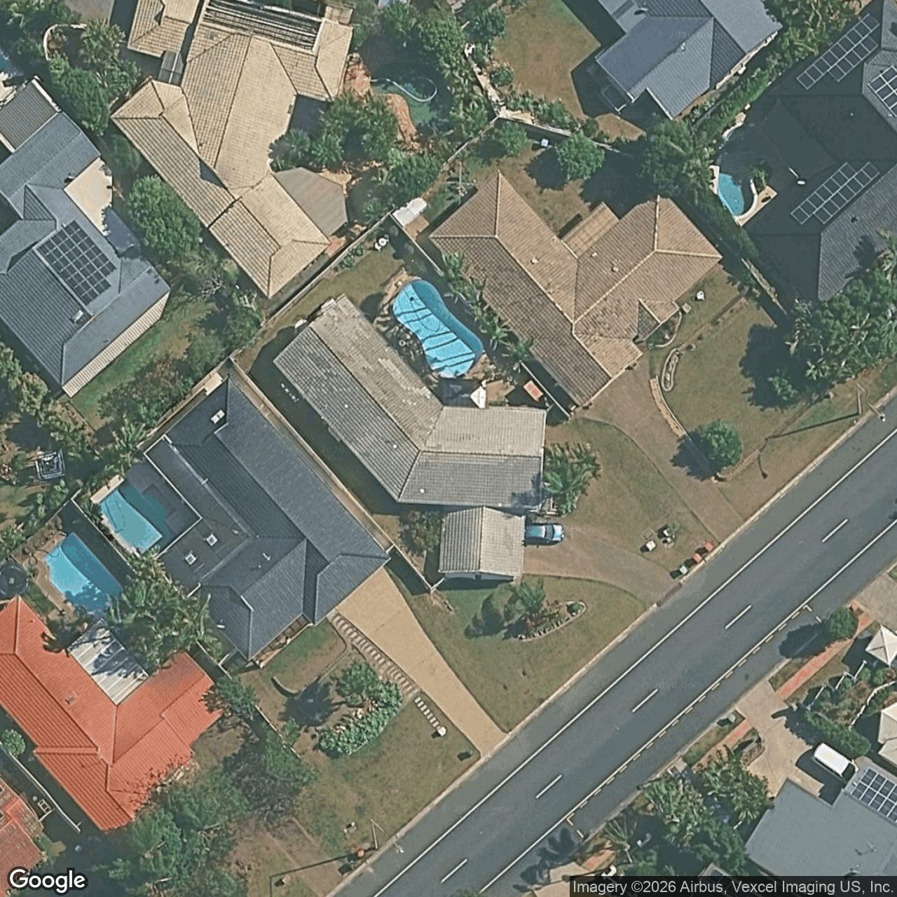Aerial view of 333 Ron Penhaligon Way, Robina QLD 4226