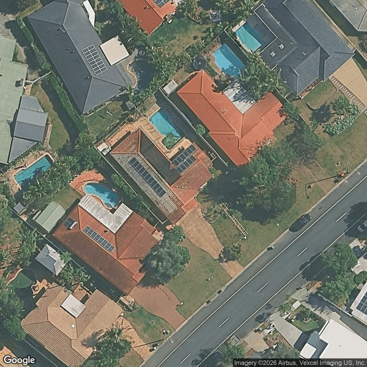Aerial view of 339 Ron Penhaligon Way, Robina QLD 4226