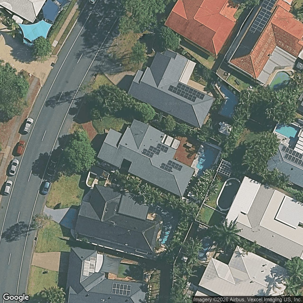 Aerial view of 36 Thorngate Drive, Robina QLD 4226