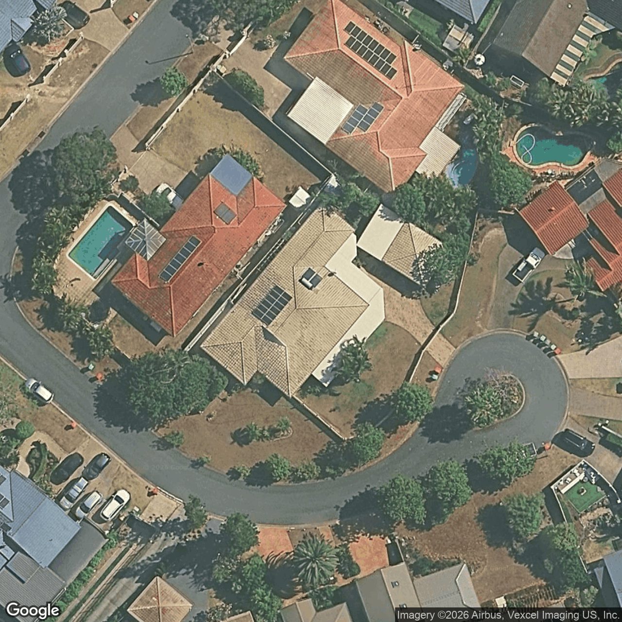 Aerial view of 8 Federal Place, Robina QLD 4226