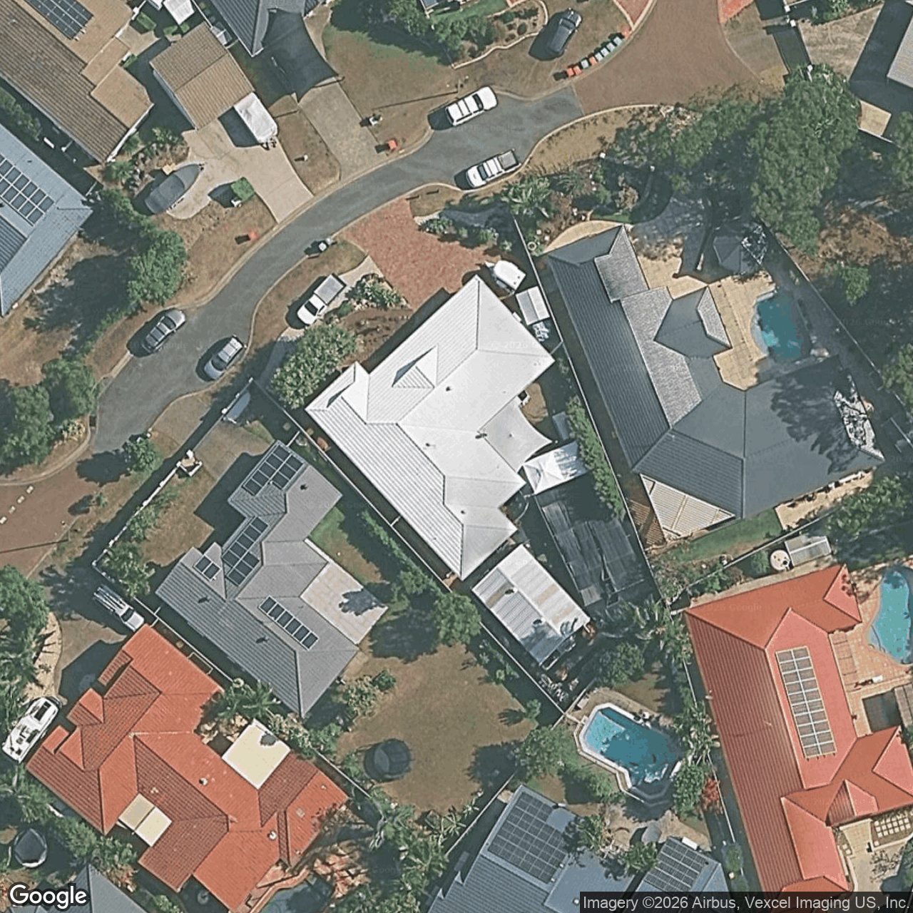 Aerial view of 13 Anglesea Court, Robina QLD 4226