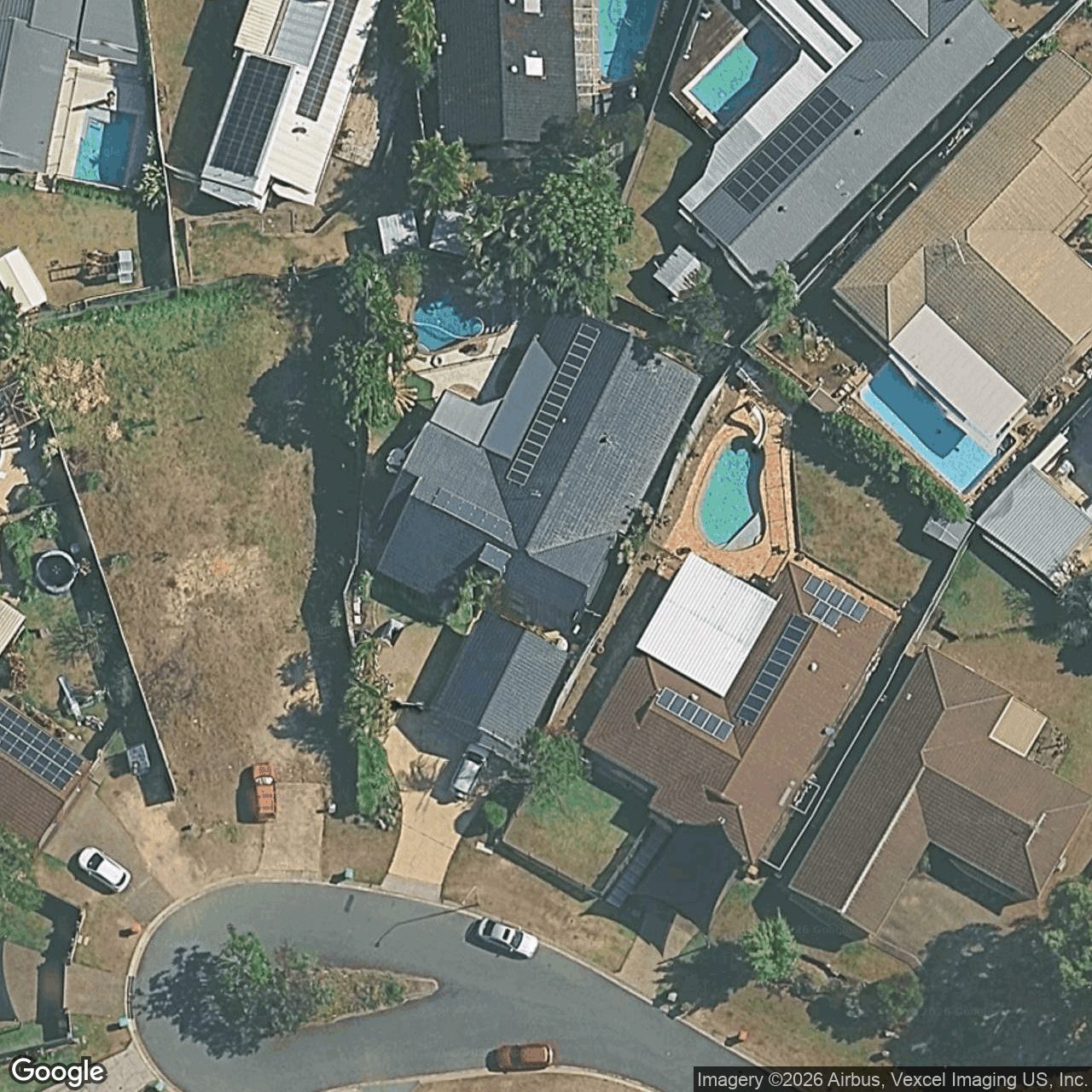 Aerial view of 7 Turnberry Court, Robina, QLD 4226