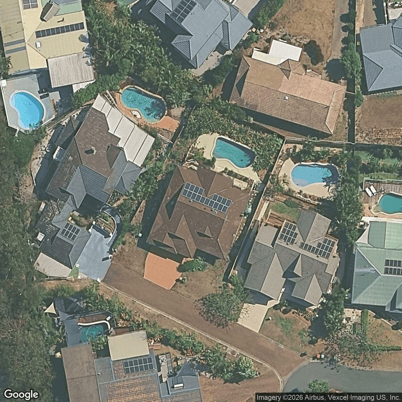 Aerial view of 13 Federal Place, Robina QLD 4226
