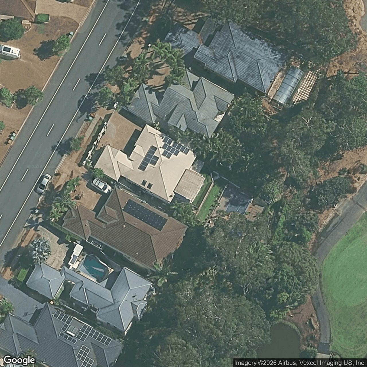Aerial view of 296 Ron Penhaligon Way, Robina QLD 4226