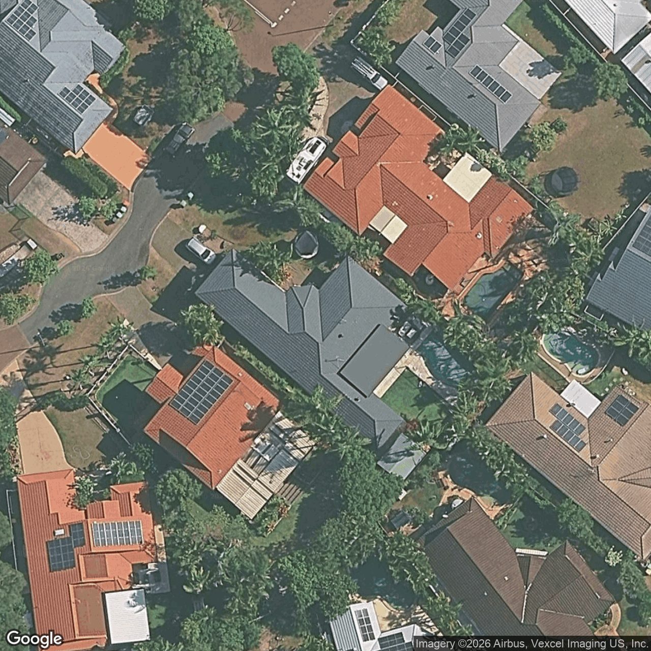 Aerial view of 7 Anglesea Court, Robina QLD 4226