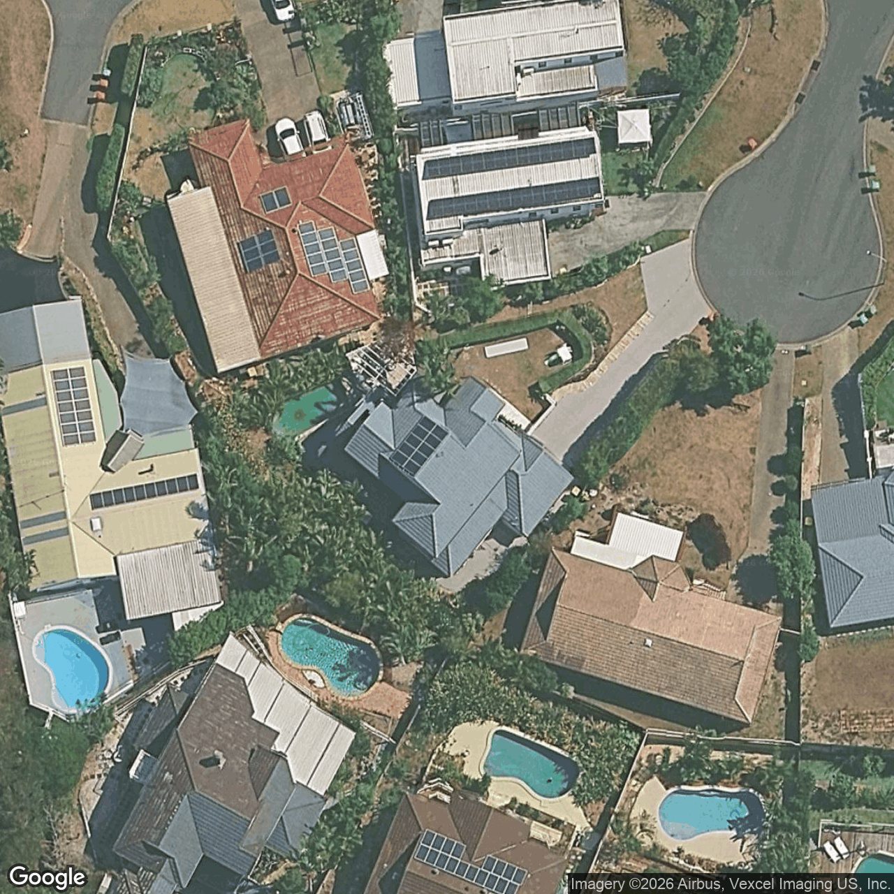 Aerial view of 12 Pinehurst Place, Robina QLD 4226