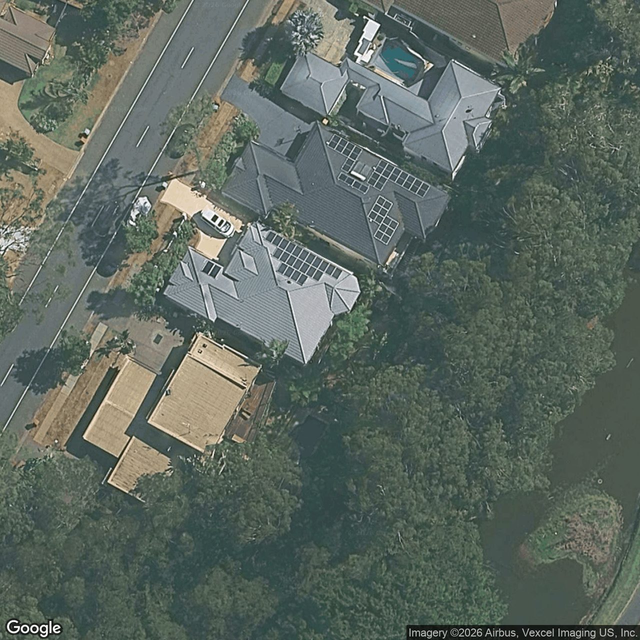 Aerial view of 304 Ron Penhaligon Way, Robina QLD 4226