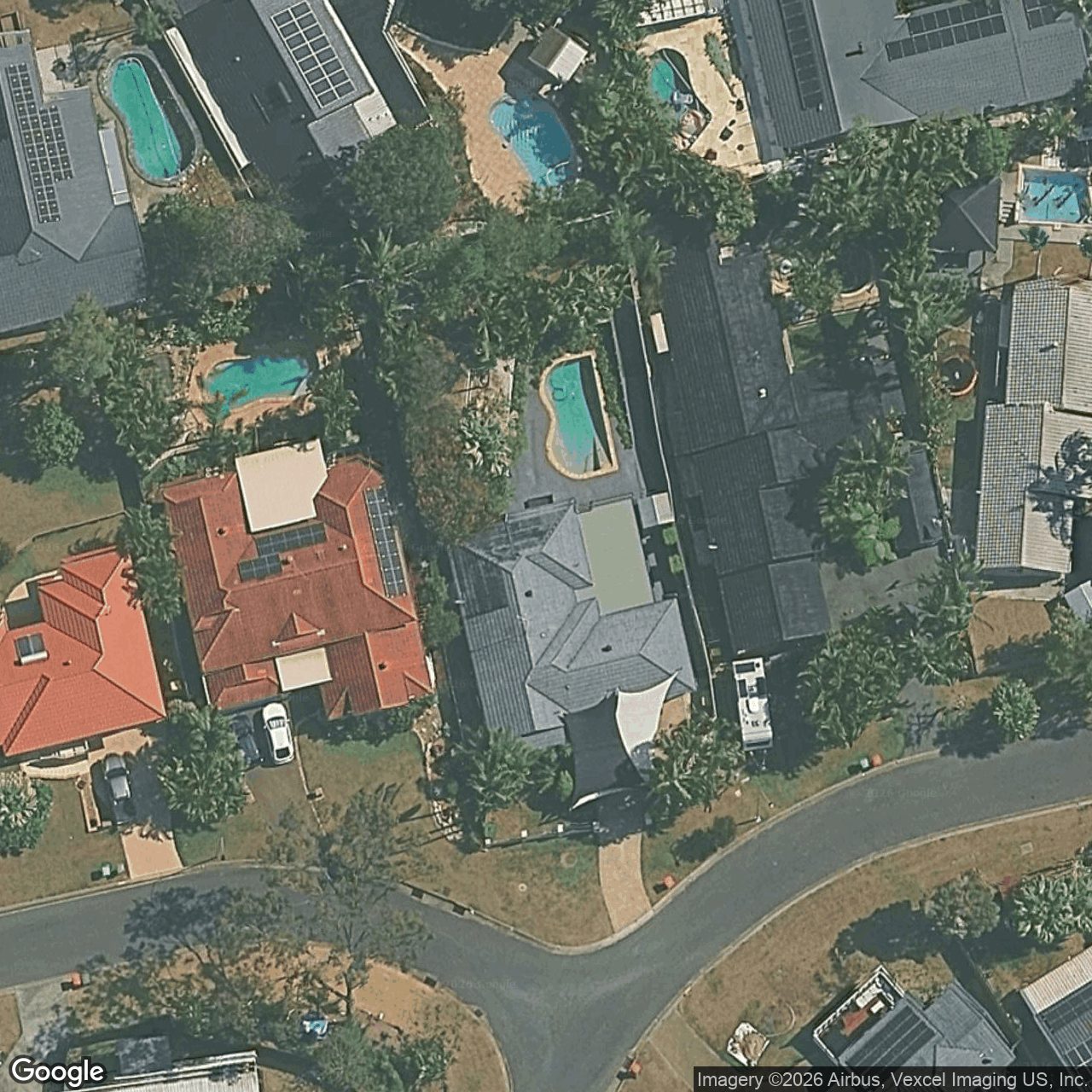 Aerial view of 5 Pinehurst Place, Robina QLD 4226