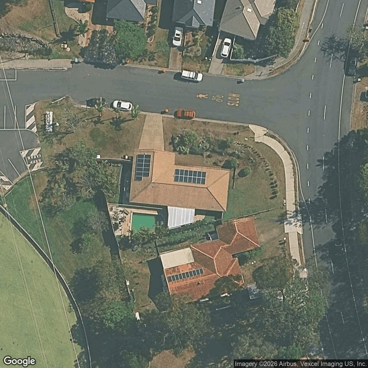 Aerial view of 97 Thorngate Drive, Robina QLD 4226