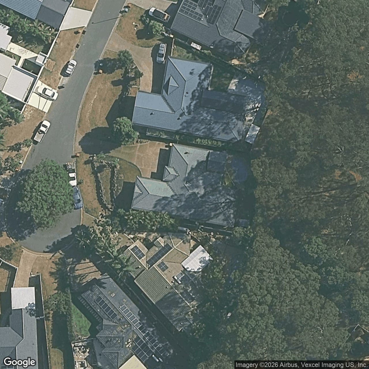 Aerial view of 9 Trinity Place, Robina QLD 4226