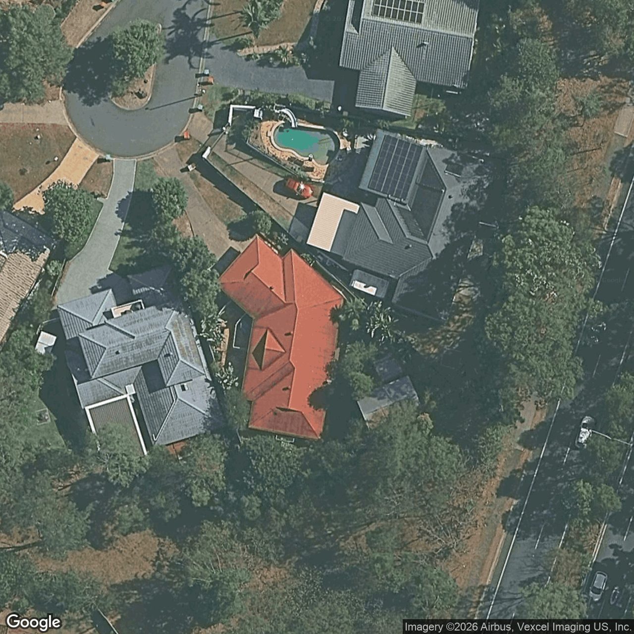 Aerial view of 48 Trinity Place, Robina QLD 4226