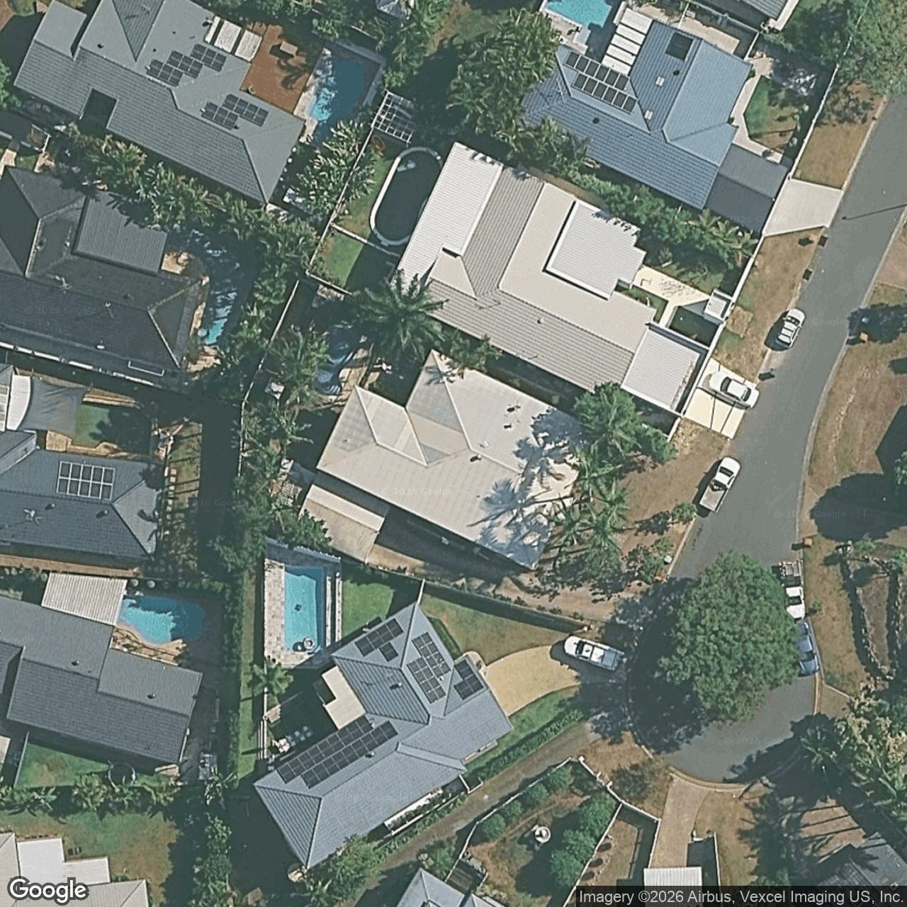 Aerial view of 6 Trinity Place, Robina QLD 4226