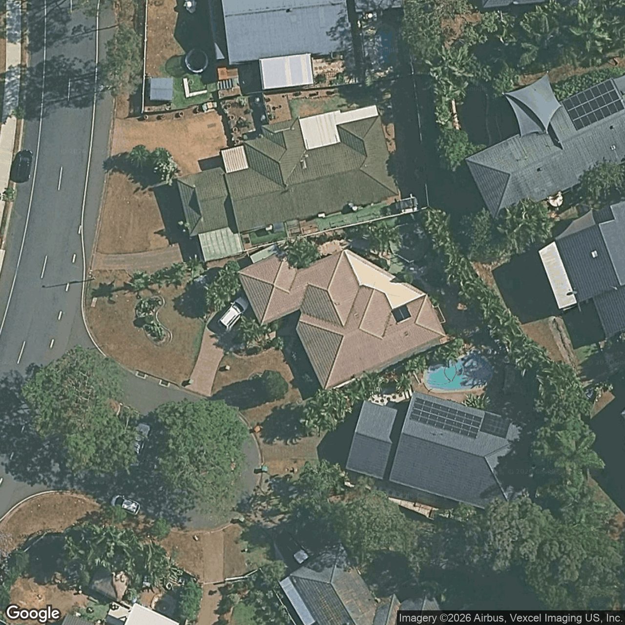 Aerial view of 2 Sylvania Place, Robina QLD 4226