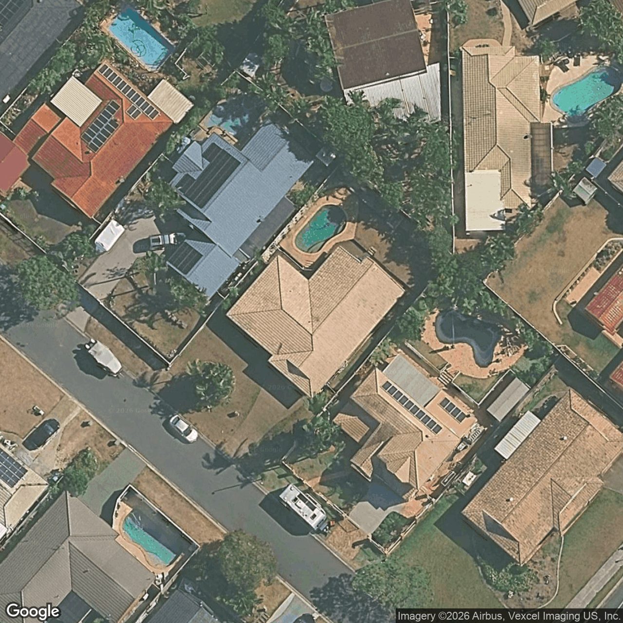 Aerial view of 5 Kidman Street, Robina QLD 4226