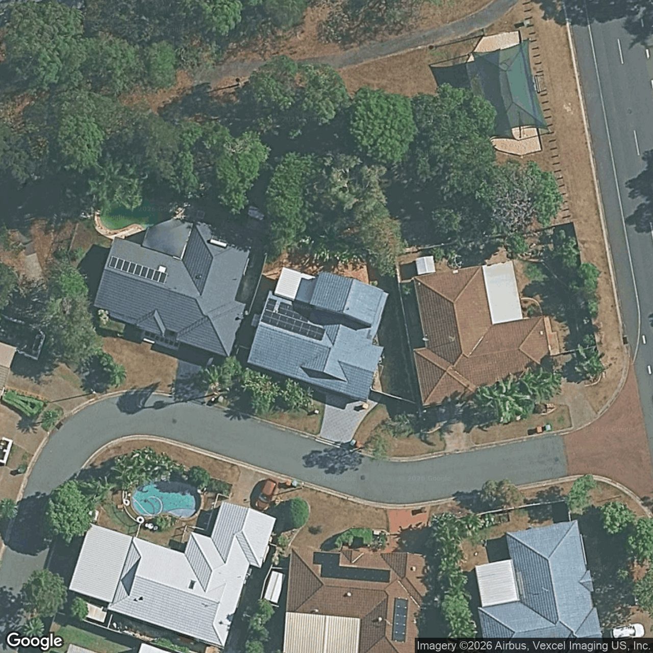 Aerial view of 3 Dandenong Terrace, Robina QLD 4226