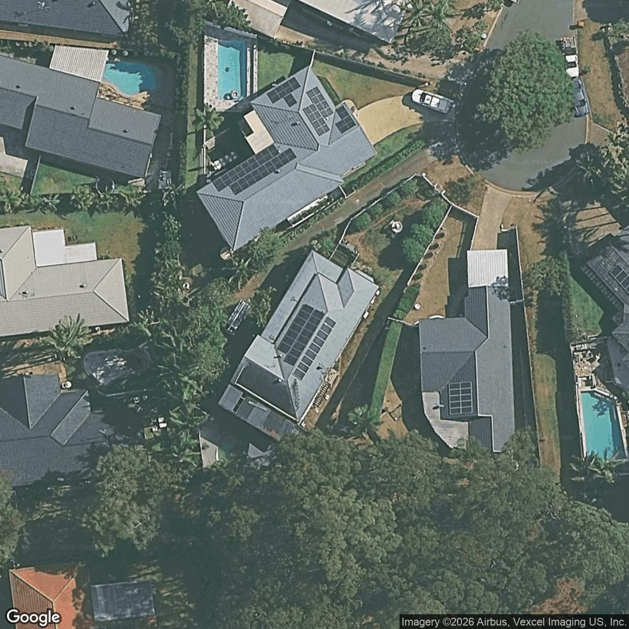 Aerial view of 2 Trinity Place, Robina QLD 4226