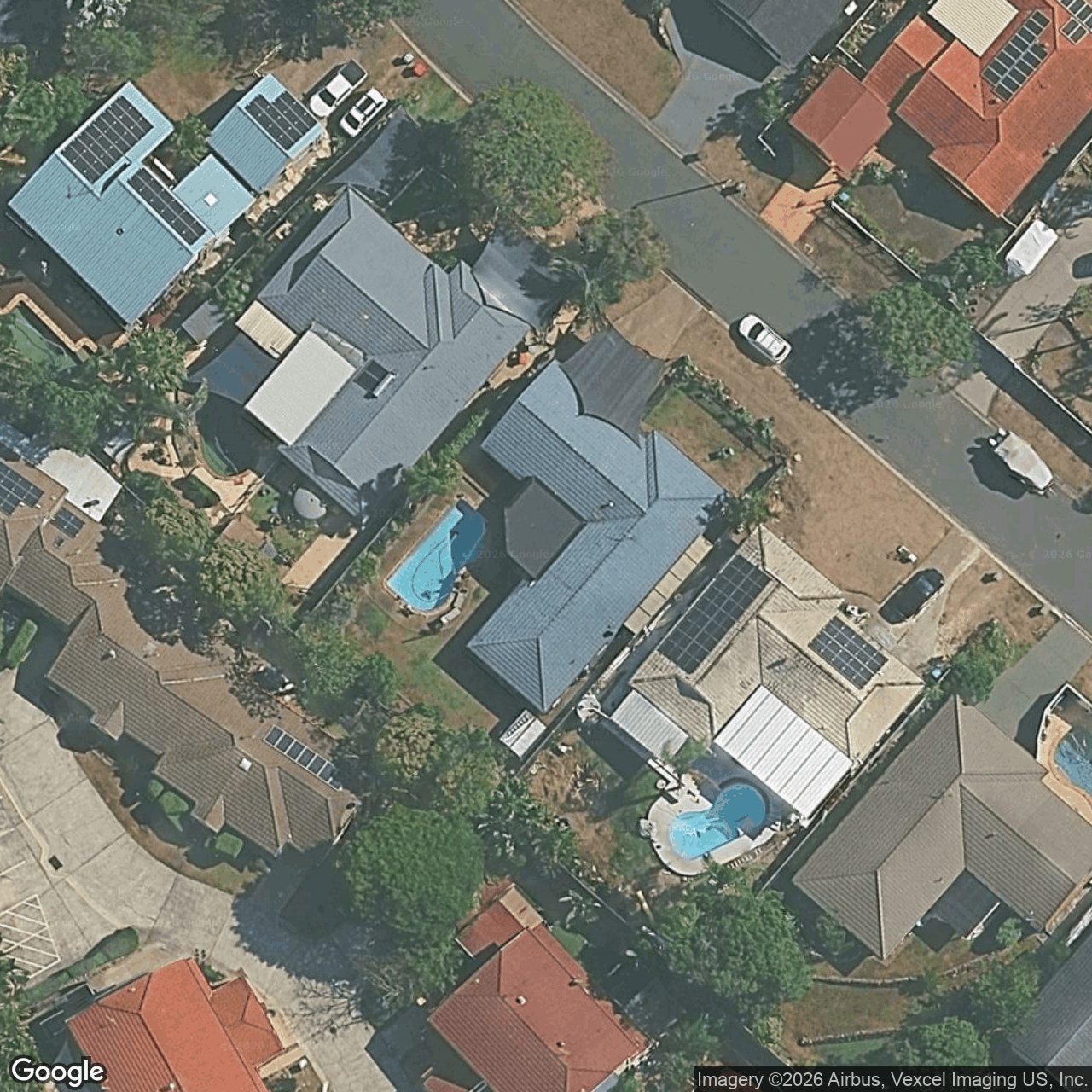 Aerial view of 10 Kidman Street, Robina QLD 4226