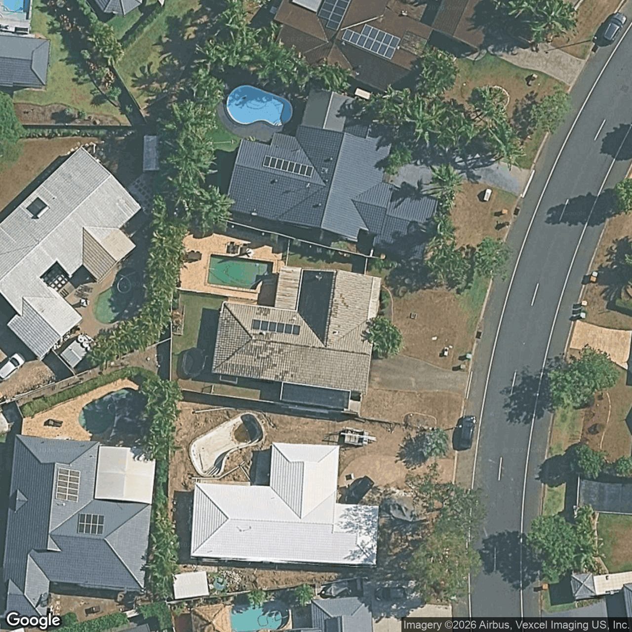 Aerial view of 18 Tullamarine Drive, Robina QLD 4226