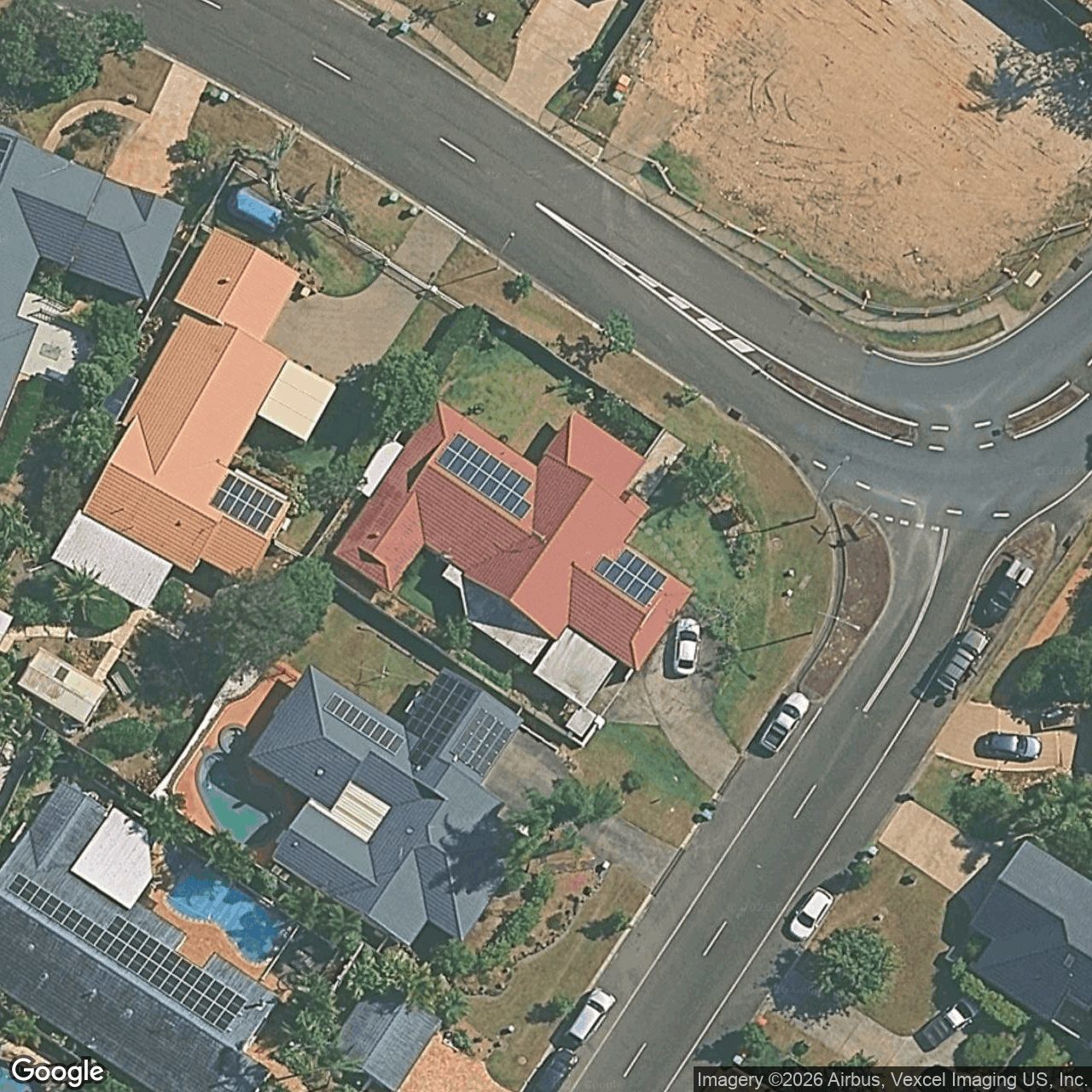 Aerial view of 151 Glen Eagles Drive, Robina QLD 4226