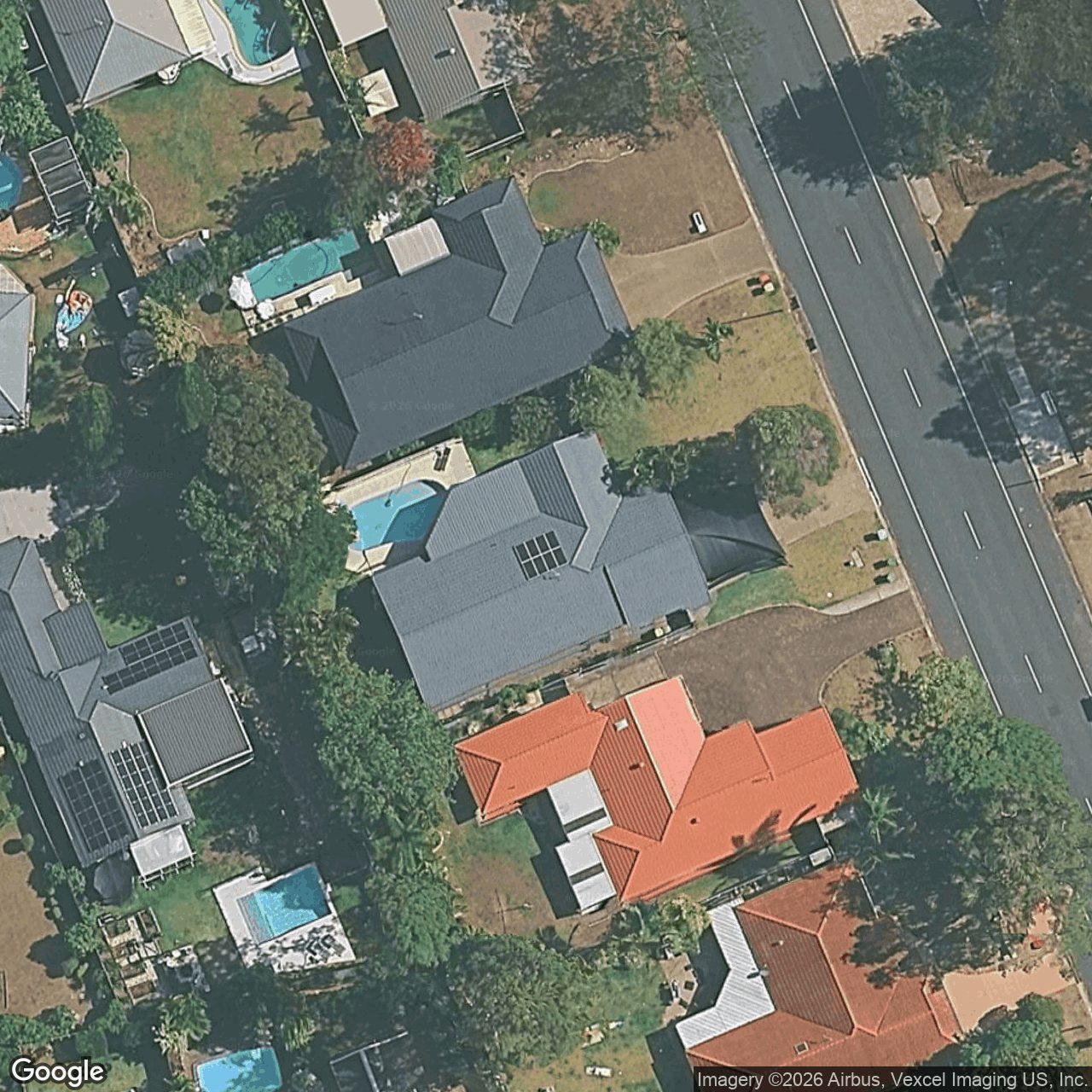 Aerial view of 8 Tullamarine Drive, Robina QLD 4226