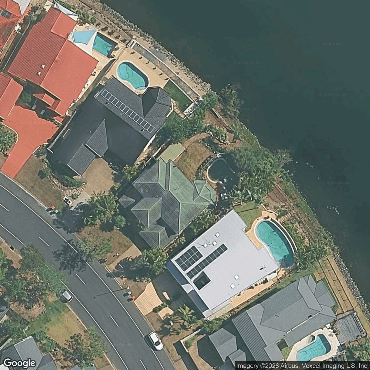 Aerial view of 53 Tullamarine Drive, Robina QLD 4226