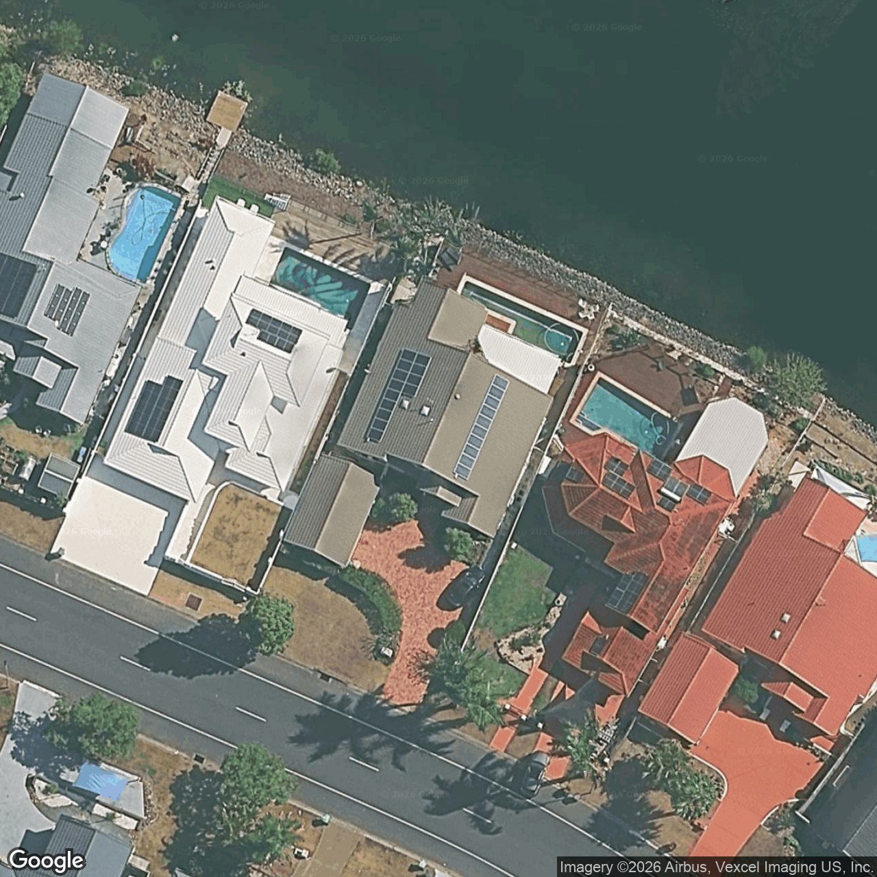 Aerial view of 61 Tullamarine Drive, Robina QLD 4226
