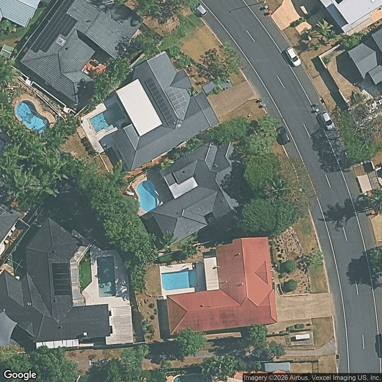 Aerial view of 42 Tullamarine Drive, Robina QLD 4226