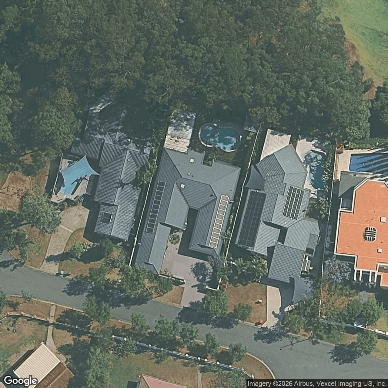 Aerial view of 24 Firestone Court, Robina QLD 4226