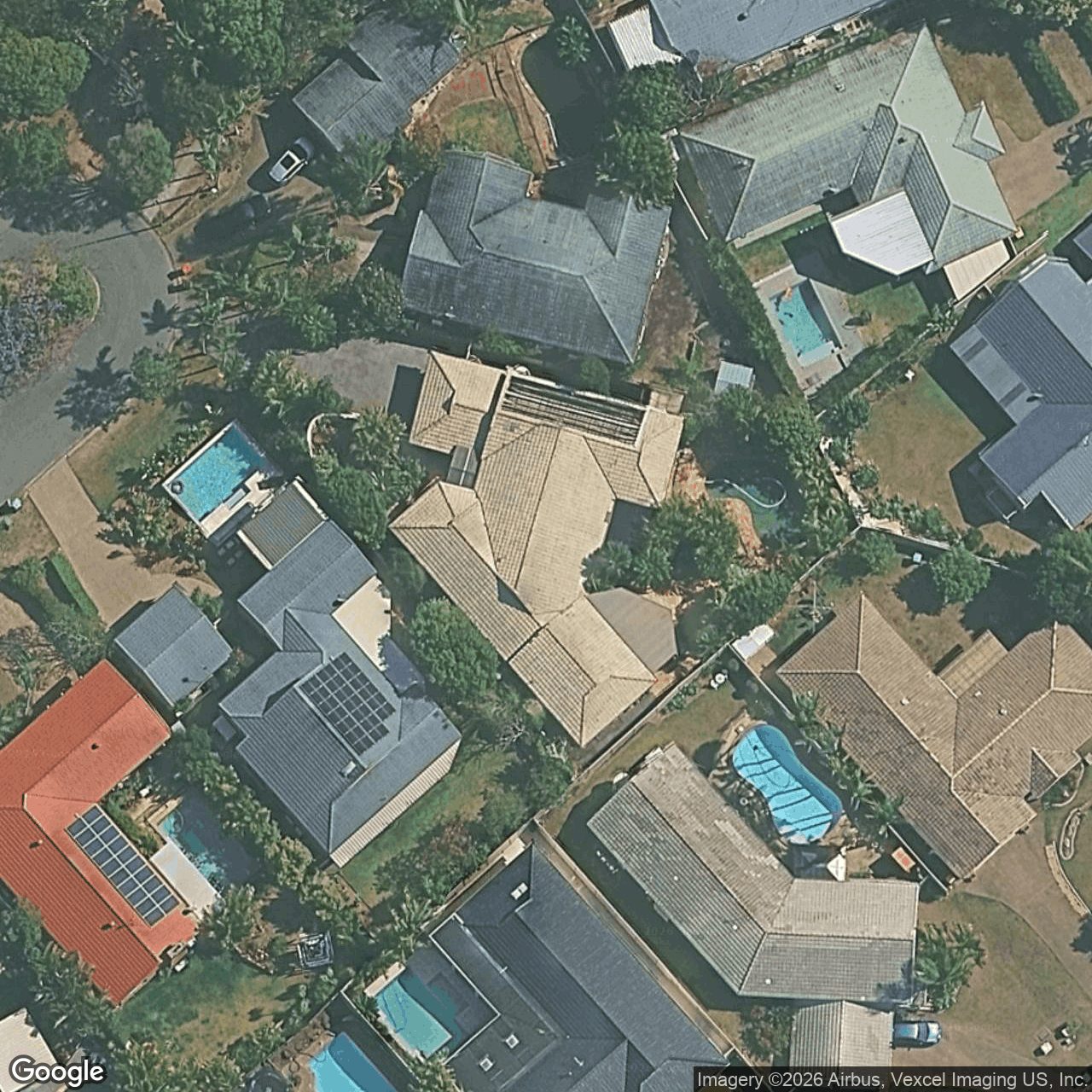 Aerial view of 17 Firestone Court, Robina QLD 4226