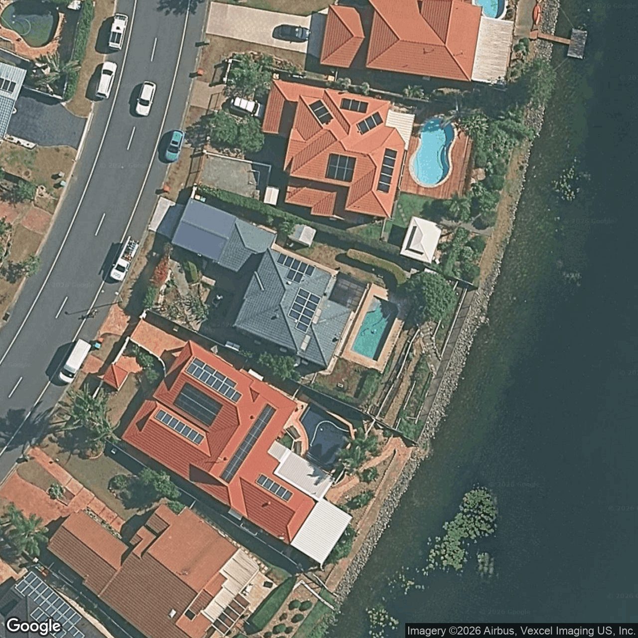 Aerial view of 35 Tullamarine Drive, Robina QLD 4226