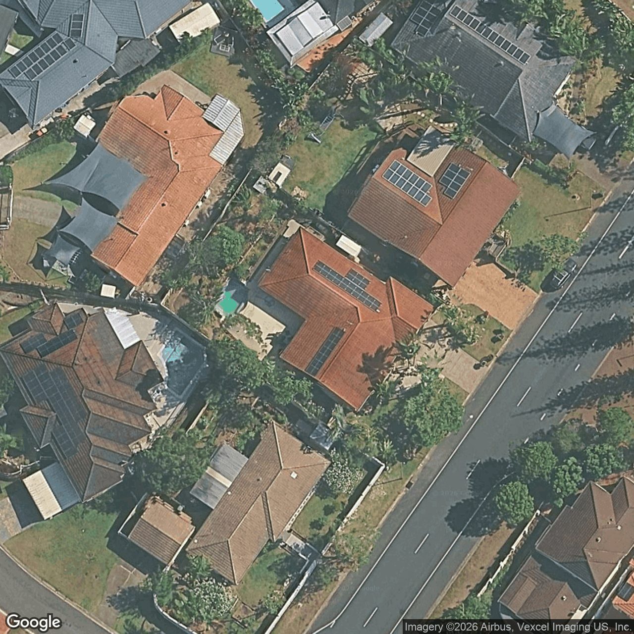 Aerial view of 70 Tullamarine Drive, Robina QLD 4226